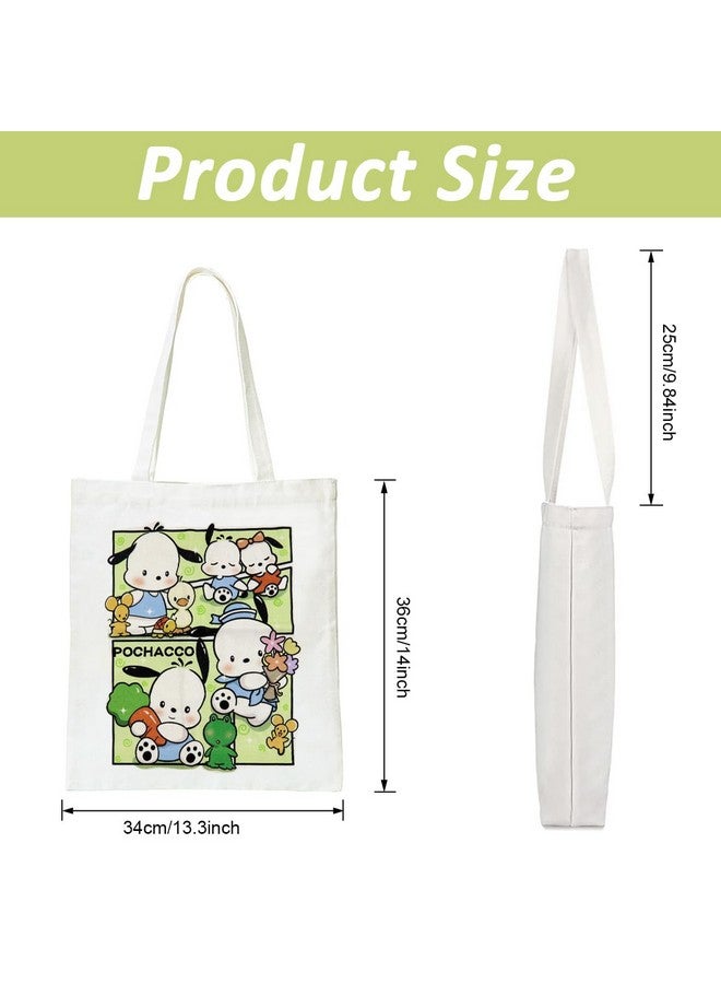 PALAY¬Æ Tote Bag for Women Girls Canvas Hand Bag Kawaii Canvas Book Bag Casual Shoulder Bags Corduroy Tote Bag Gift for Girls - Image 2