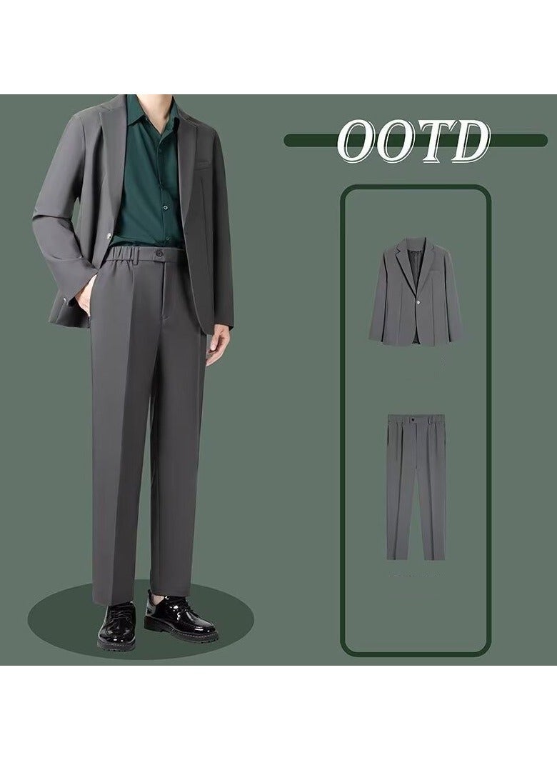KUYING New Handsome Loose Suit Two-Piece Set  - Image 1