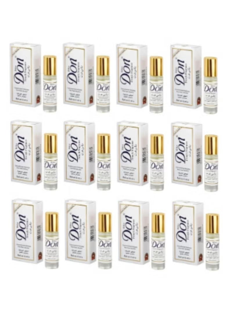 12 حبه عطر دون مركز رول اون برفيوم خالي من الكحول - 6x12 مل