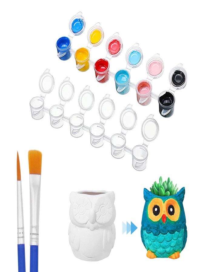 Draupnir 20 Strips 120 Pots Empty Paint Pots Strips With Lid Mini Clear Storage Containers and 40 Pieces Paint Brushes Painting Arts Crafts Supplies for Classrooms Schools Paintings Art Festivals(3 ml/ 0.1 oz) - Image 4