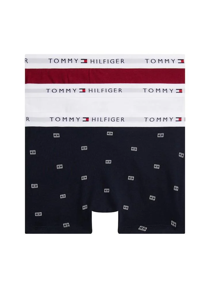 TOMMY HILFIGER Kids 3 Pack Logo Band Trunks
