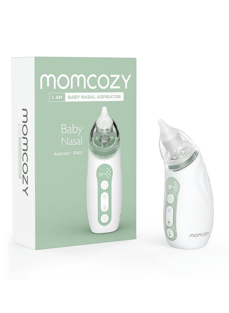 Momcozy Baby Nasal Aspirator, Strong Suction Electric Nasal Aspirator for Baby, Newborn and Toddler, Portable Baby Nose Aspirator Rechargeable with Light and Music - Image 1