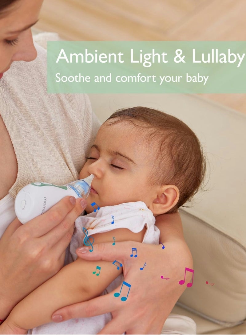 Momcozy Baby Nasal Aspirator, Strong Suction Electric Nasal Aspirator for Baby, Newborn and Toddler, Portable Baby Nose Aspirator Rechargeable with Light and Music - Image 4