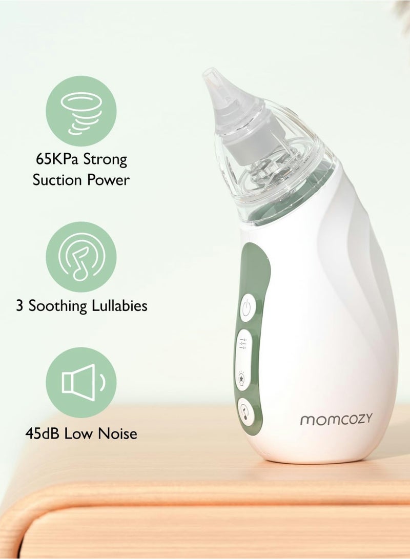 Momcozy Baby Nasal Aspirator, Strong Suction Electric Nasal Aspirator for Baby, Newborn and Toddler, Portable Baby Nose Aspirator Rechargeable with Light and Music - Image 5