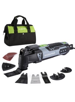 WORKPRO WORKPRO Oscillating Multi-Tool Kit, 3.0 Amp Corded Quick-Lock Replaceable Oscillating Saw with 7 Variable Speed, 3° Oscillation Angle, 17pcs Saw Accessories, and Carrying Bag  - Image 1