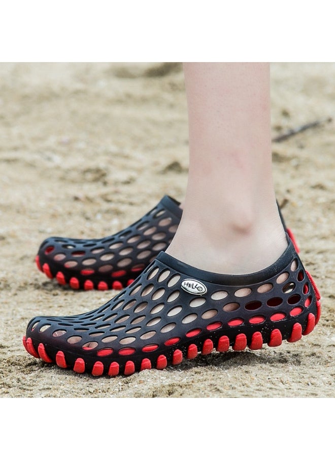 NIBEMINENT Summer Massage Base Sandals Non-Slip Beach Shoes Couple Hole Shoes Breathable Garden Slippers  Adults  - Image 2