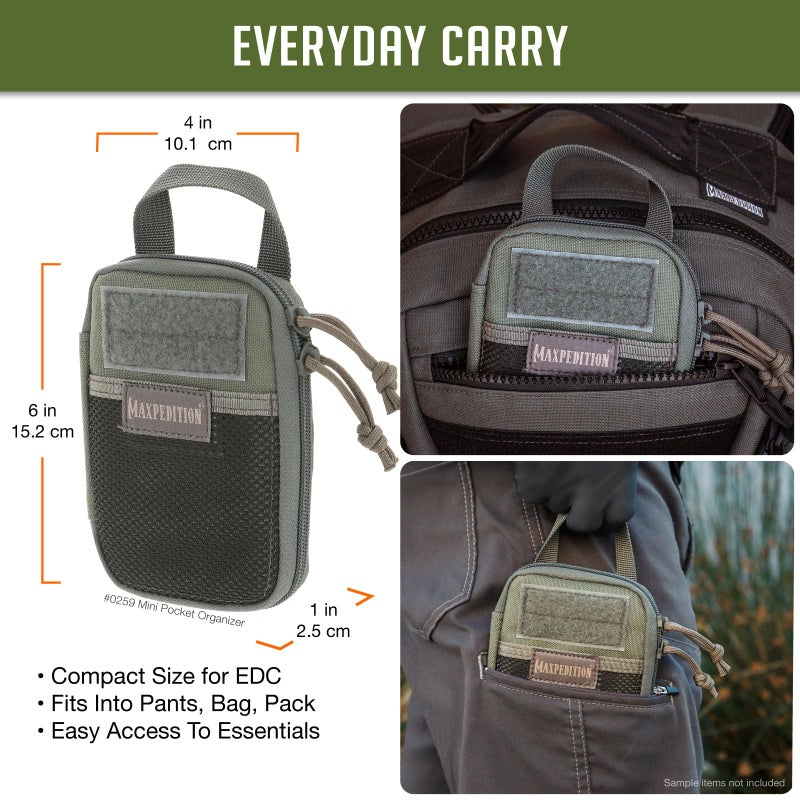 Maxpedition Mini Pocket Organizer (Foliage Green) Small - Image 2