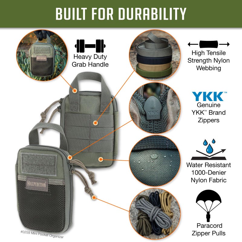 Maxpedition Mini Pocket Organizer (Foliage Green) Small - Image 3