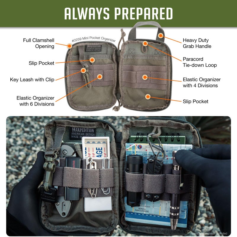 Maxpedition Mini Pocket Organizer (Foliage Green) Small - Image 4