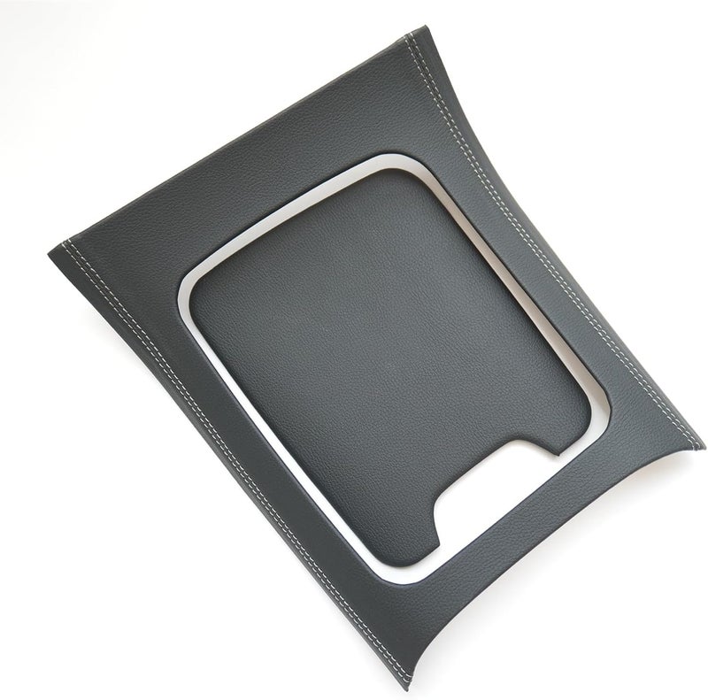 CYAuto Center Console Gear Shift Storage Panel Cover for Mercedes-Benz C-Class W206 S206 2022-2025 CLE C236 (Black Leather) - Image 2
