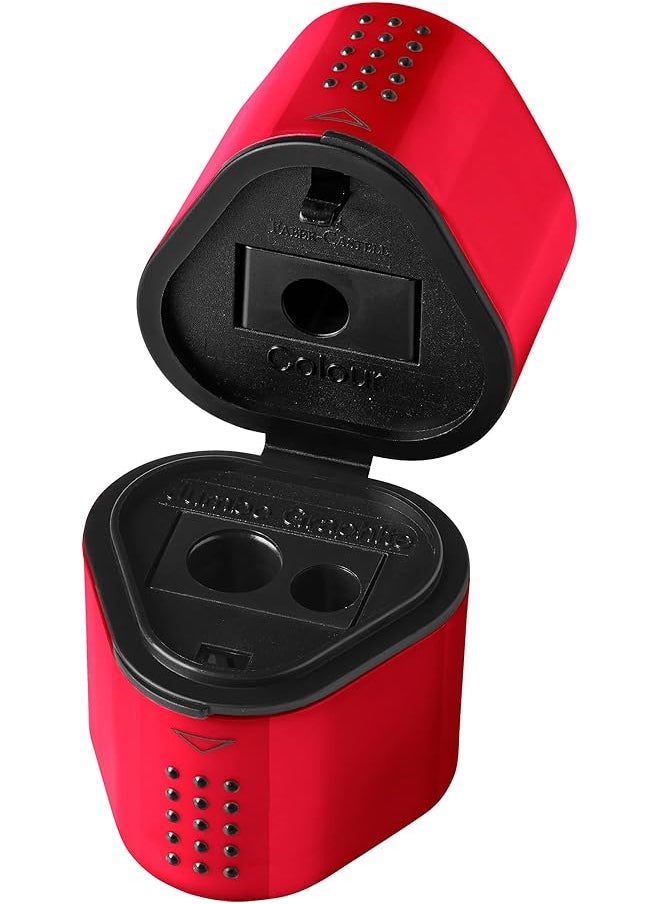 FABER-CASTELL - Grip Pencil Sharpener 10 Pieces Blue Red - Image 1
