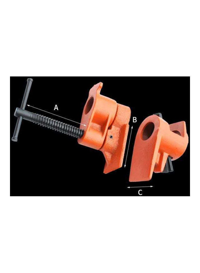 NIBEMINENT 1/2-Inch Wood Glued Pipe Clamp Set Black/Red 12.00X5.00X6.00cm  - Image 5