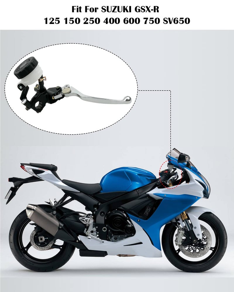 Qnbes Front Brake Master Cylinder Levers Fit for Suzuki GSX-R125 150 250 400 600 750 SV650 (Right Side) - Image 2