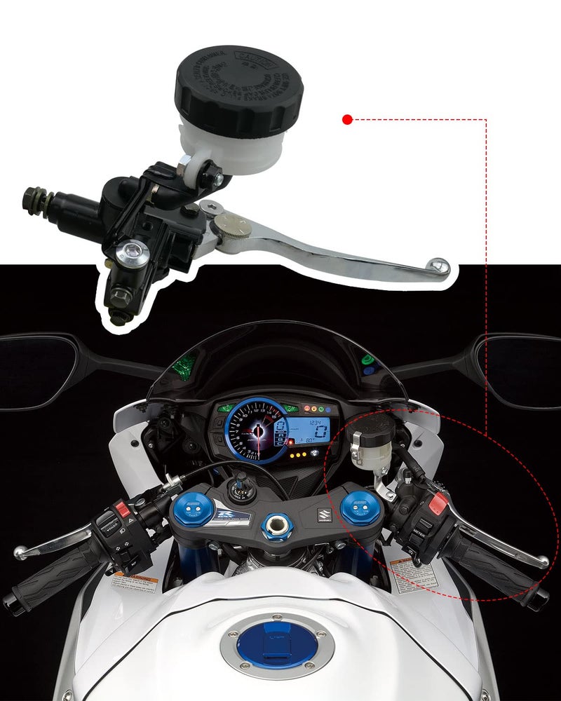 Qnbes Front Brake Master Cylinder Levers Fit for Suzuki GSX-R125 150 250 400 600 750 SV650 (Right Side) - Image 4