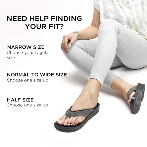 AEROTHOTIC Flip Flops for Women, Mellow Grey, Size 9 - Image 3