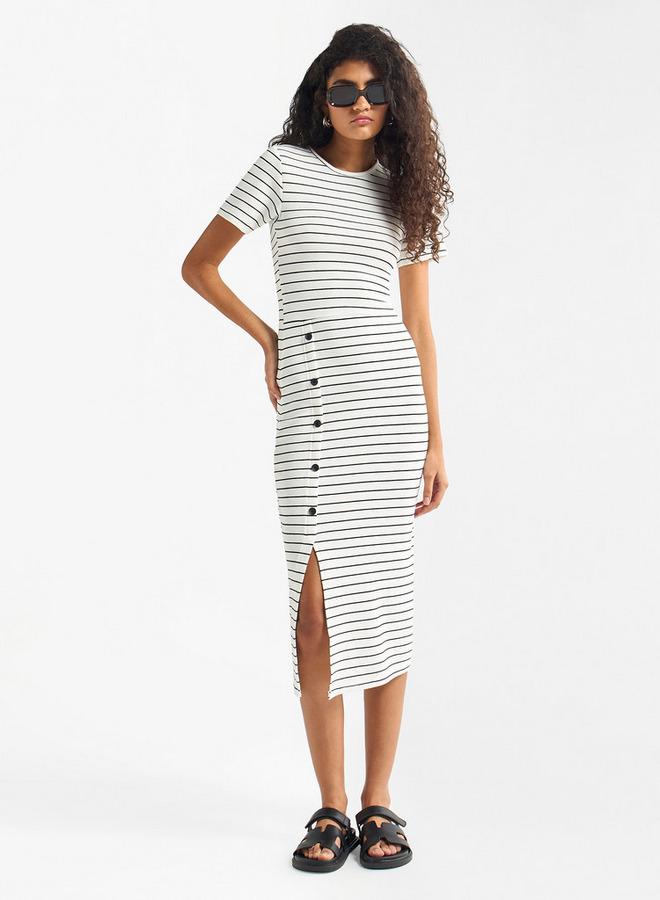 Splash FAV Striped Button-Down Dress - Image 2