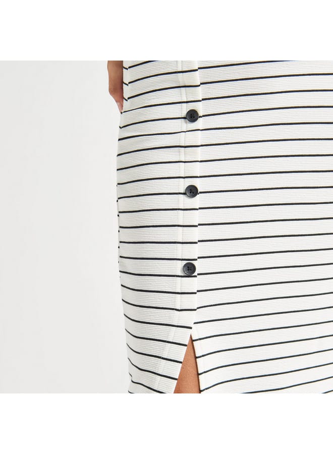 Splash FAV Striped Button-Down Dress - Image 4