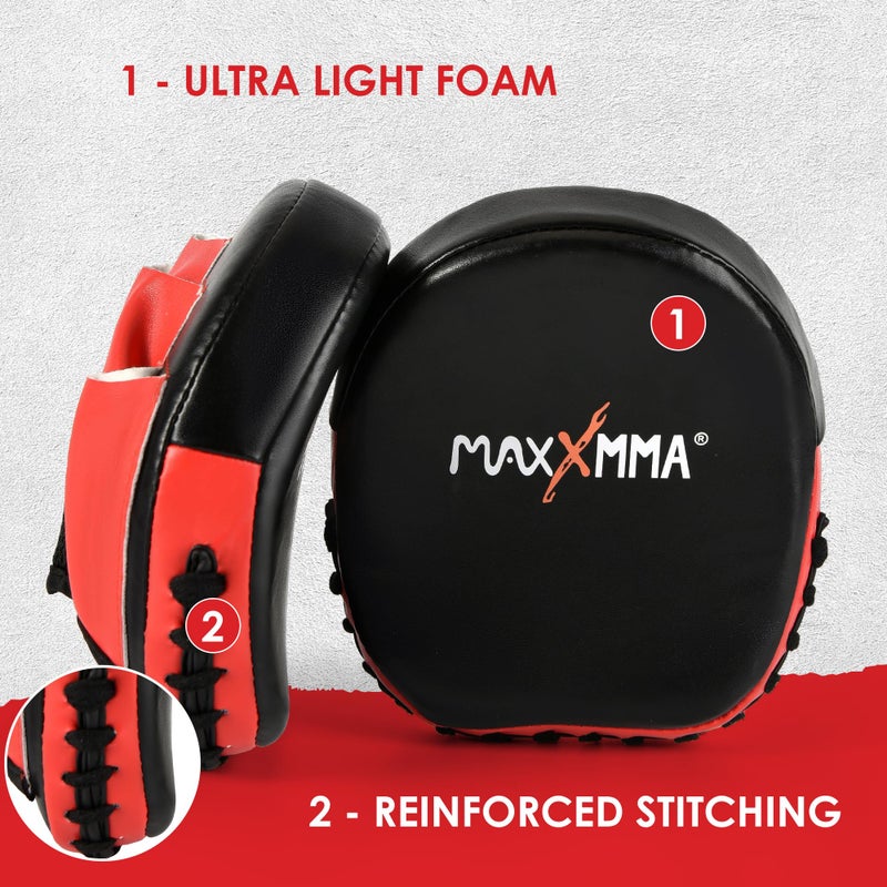 MaxxMMA Micro Focus Punch Mitts - Boxing MMA Training Fitness Kickboxing Muay Thai - Image 2
