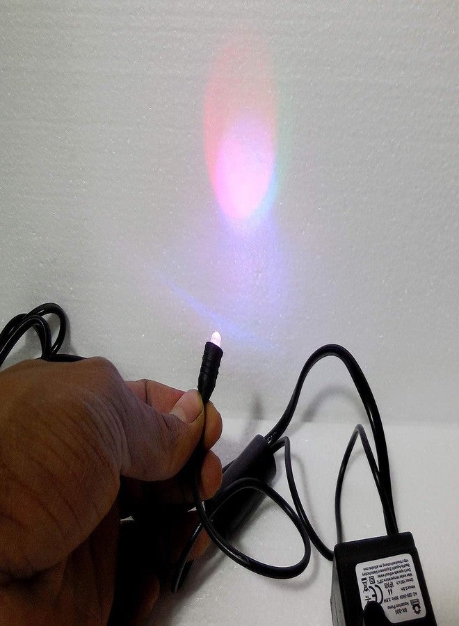 FLOJOY Asian Pumps & Machineries 3W Small Fountain Water Pump For Showpiece/Aquarium/Single Led Mirchi Bulb Pump Head 2 Ft (200 L/Hr) Colour Changing Light Effect (Rgbpw) - Image 3