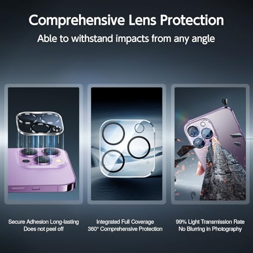 SMARTDEVIL 2+2Pack for iPhone 14 Privacy Screen Protector with Camera Lens Protector,Shatterproof Tempered Glass [True 28°Anti Spy] [9H Hardness] [Automatic Dust-Elimination Install] [Bubble Free] - Image 4