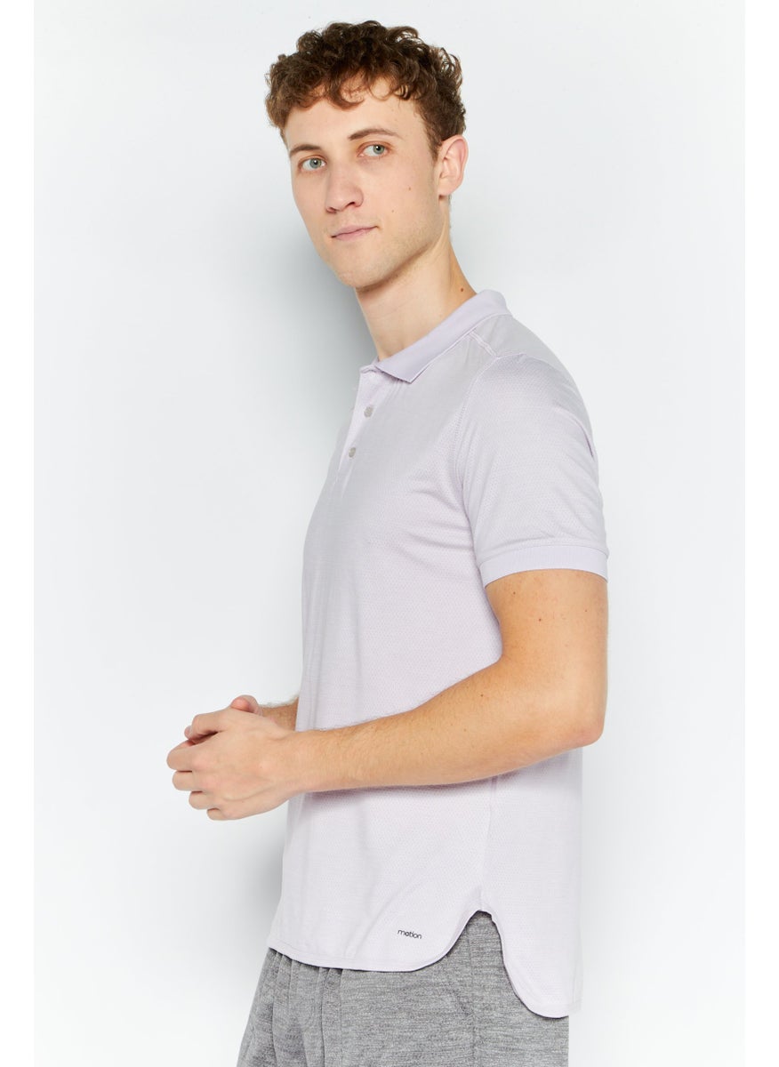 Men Sportswear Fit Short Sleeve Tennis Polo Shirt, Lavender - pzsku/ZF1E2777B57B274CE8174Z/45/_/1737642591/01f0888e-5866-4bd7-ad1f-51ff2af9c8a8