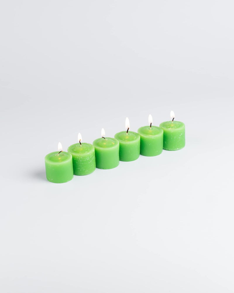 AURA DECOR AuraDecor Fragrance Votive Candles || Smokeless Scented Candle || Aroma Candles || Candles for Decoration || Wedding Candle || Burns Upto 8 Hours (Pack of 6) (Green Apple) - Image 4