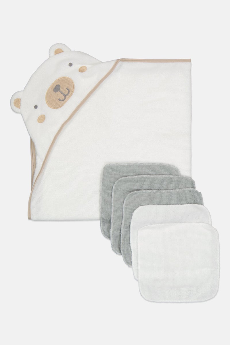 Joe Boxer Toddlers Boy 6 Piece Towel With Wash Clothes Bath Set, Multicolor - Image 1