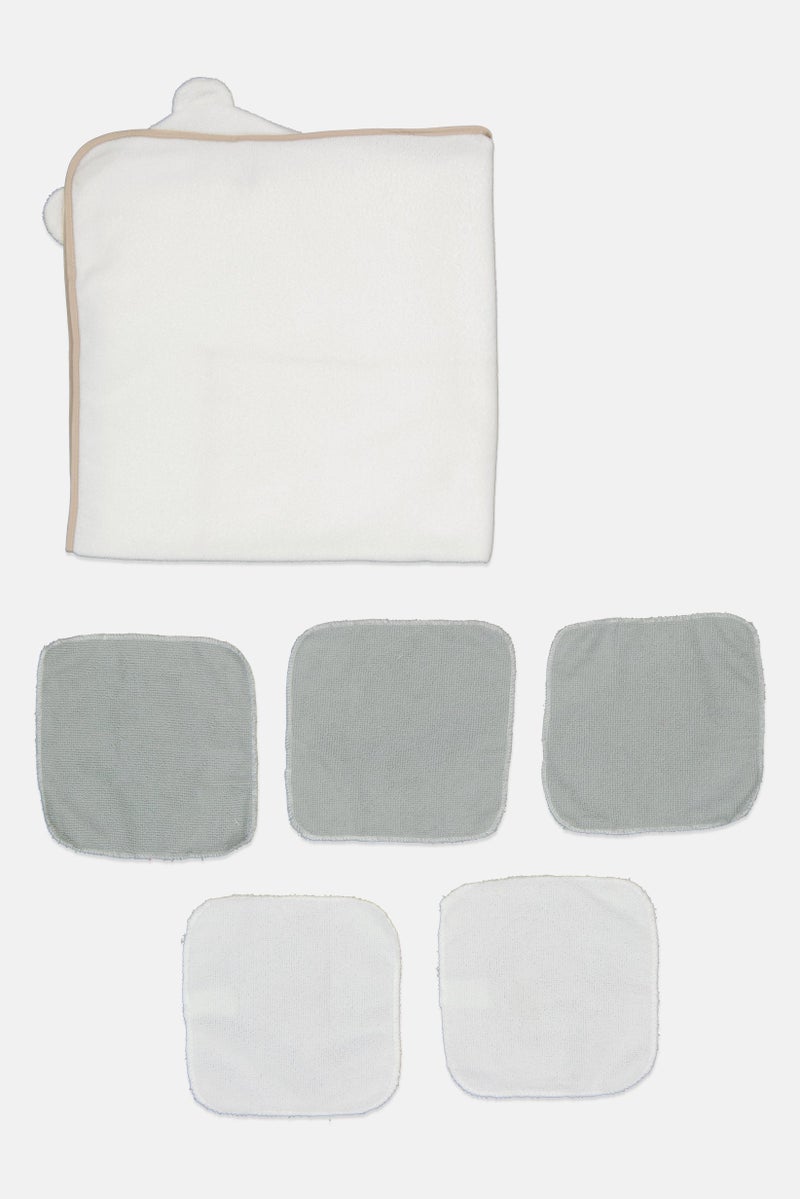 Joe Boxer Toddlers Boy 6 Piece Towel With Wash Clothes Bath Set, Multicolor - Image 2