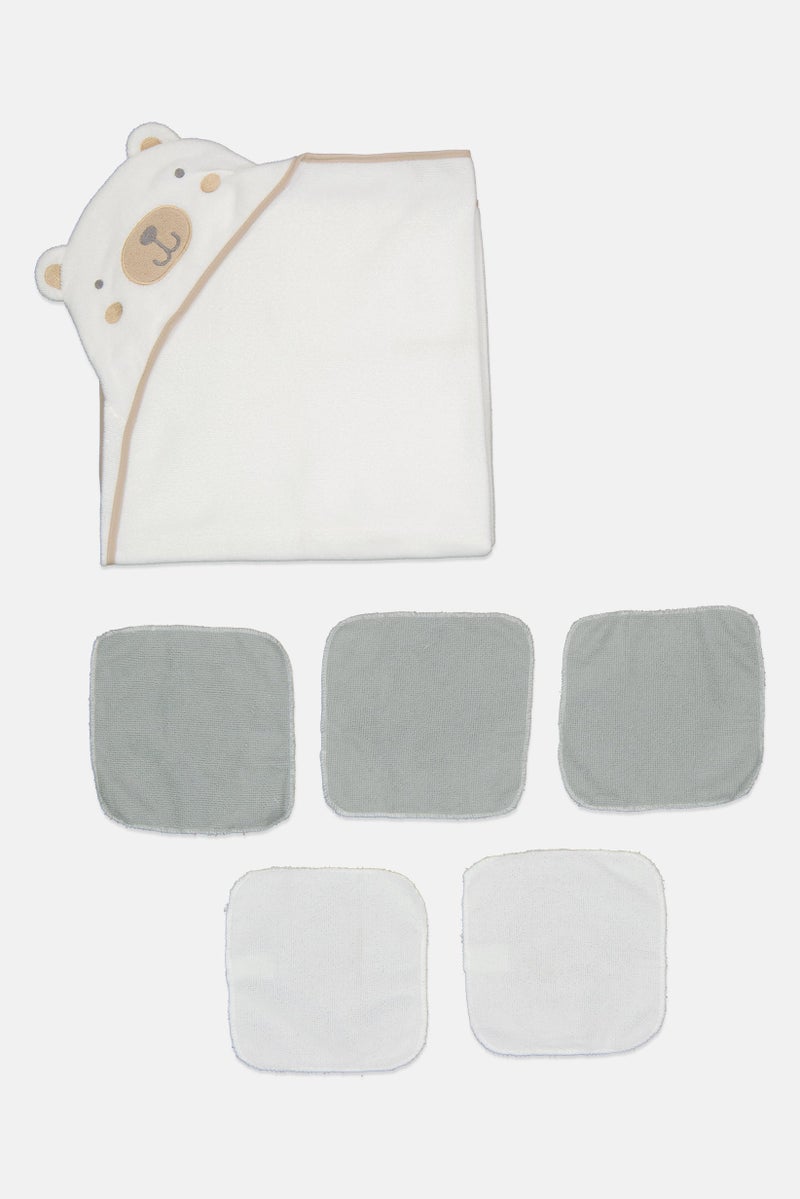 Joe Boxer Toddlers Boy 6 Piece Towel With Wash Clothes Bath Set, Multicolor - Image 3