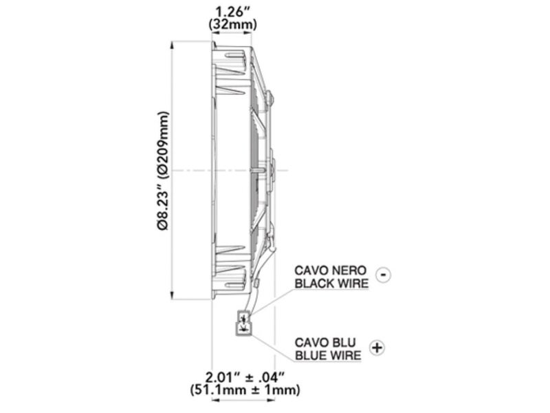 Spal 30100393 Pusher Fan (7.5In ; For Use W/ 15Amp Fuse at 13V), 1 Pack - Image 3