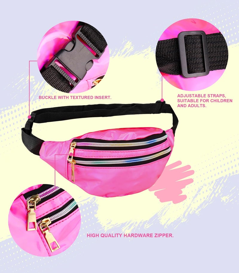 WILDPARTY WlLDPARTY 80s Outfit Women Costume Accessories Set, T Shirt Leggings Tutu Skirt Fanny Pack Headband Earring Necklace Fishnet Gloves Legwarmers 80s Party Outfits (Color-Leggings)-Plus-XXL - Image 3