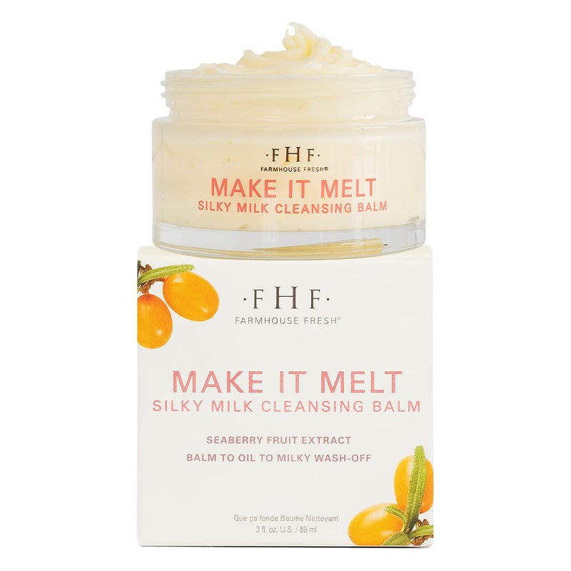 FarmHouse Fresh FarmHouse Fresh Cleansing Balm Makeup Remover Vitamin C Cream Make It Melt Silky Milk Cleansing Balm Travel Size Face Wash 3 Fl Oz