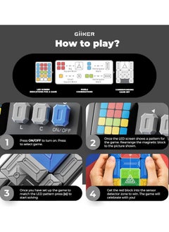 Giiker GiiKER Super Slide Puzzles Brain Games,500+Level Slide IQ Puzzles Game,Handheld Educational Family Day Toys,Leisure Travel Relaxation Stress Toys,Gifts for Kids of All Ages  - Image 2