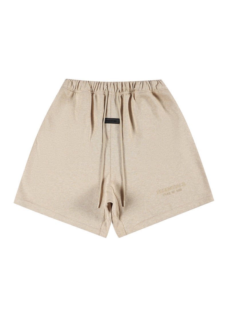 FEAR OF GOD Essentials Silicone Sporty Mens Shorts Summer smog gold