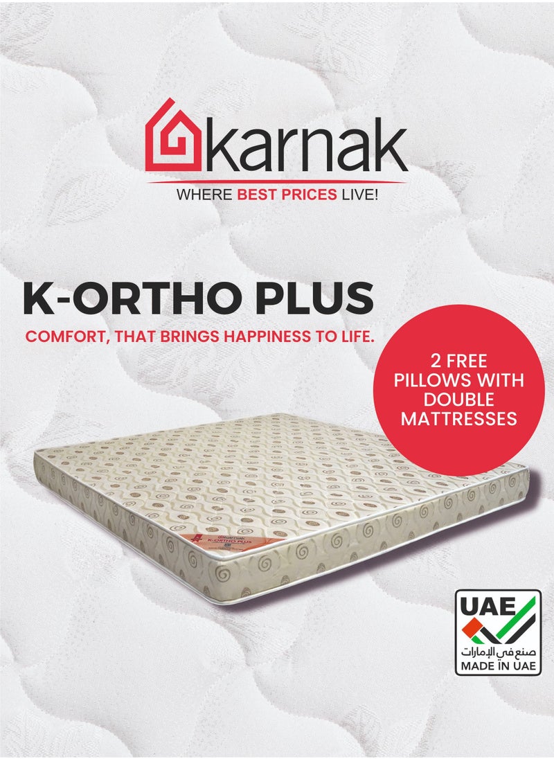 KARNAK - K-Ortho Plus Medical Rebonded Foam Mattress (Extra Firm Feel) Reversible Mattress | 5 Years Warranty (Super King - W180 x L200cm, Thickness 16cm) - Image 1