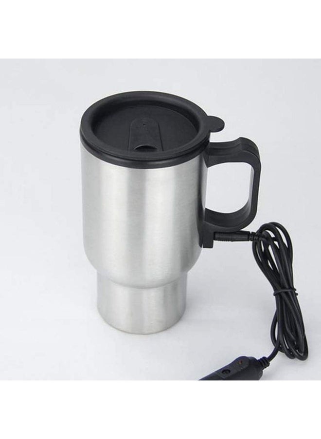 12V Car Heating Travel Mug 500ml Double Layer Stainless Steel Large Capacity Car Heater Cup Temperature 65°C,Car Headting Cup - Image 4