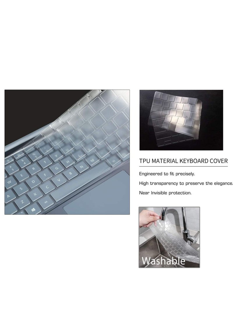 Keyboard Cover for Microsoft Surface Laptop Go3(2023 Release)/Surface Laptop Go 2 (2022 Release) / Laptop Go (2020 Release) 12.4" - Premium Ultra Thin, High Transparency Keyboard Protector Skin - Image 3