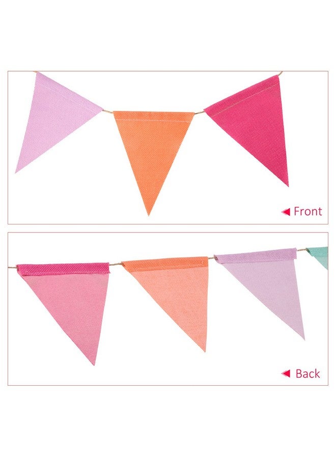 Hestya 42 Pieces Multicolor Pennant Banner Bunting Triangle Rainbow Garland Flag For Party Hanging Decoration - Image 4