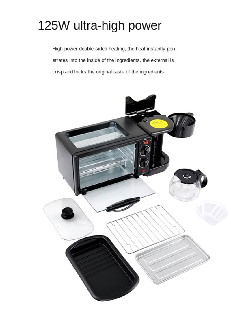 DIGI CORE 3 in 1 Breakfast Maker Microwave Oven Griddle Pan And Coffee Machine Break Fast Machine Includes Frying Pan Oven And Coffee Maker Sandwich Maker Food Warmer Grill Oven Bread Maker Tea Maker  - Image 3