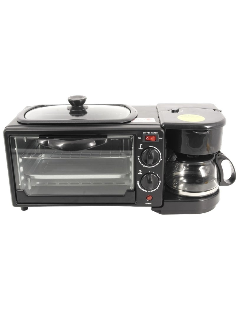 DIGI CORE 3 in 1 Breakfast Maker Microwave Oven Griddle Pan And Coffee Machine Break Fast Machine Includes Frying Pan Oven And Coffee Maker Sandwich Maker Food Warmer Grill Oven Bread Maker Tea Maker  - Image 4