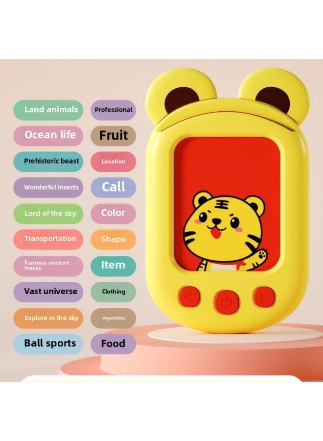 Loquat AR Early Childhood Education Machine Card Machine Cognitive Literacy Children's Enlightenment Educational Learning Machine Audiobooks-Specifications:Tiger Card Reader (112 Cards Included) - Image 1