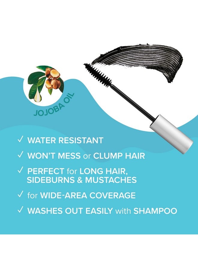 Red by Kiss - RED by Kiss Quick Cover Root Touch Up Rescue, Mascara Natural Water-Resistant Temporary Gray Concealer Cover Up Brush for Hair Mustache & Beard (Natural Dark Brown) (2Pcs) - Image 1