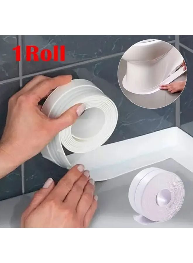 Heavy Duty Self Adhesive Waterproof Seal Strip Tape 1 Roll 5m White 1 5inch - Image 3