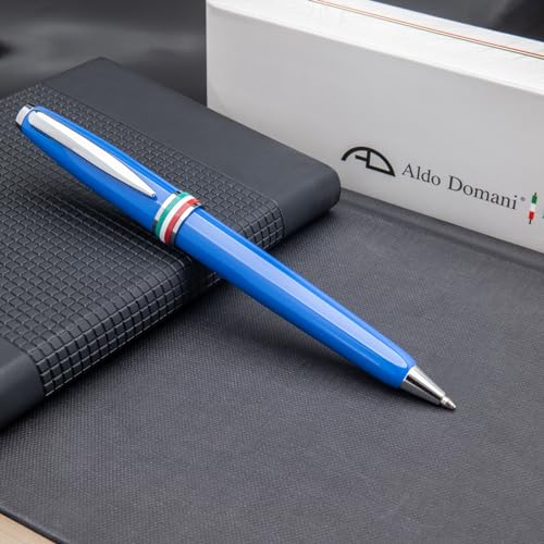 Monteverde USA Aldo Domani Italia Exotic Blue Ballpoint Pen - Striking Blue Finish - Smooth Twist Action - Ideal for Elegant Writing - Image 2