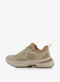 SJ Women's Panelled Lace-Up Low Ankle Sneakers  - Image 5