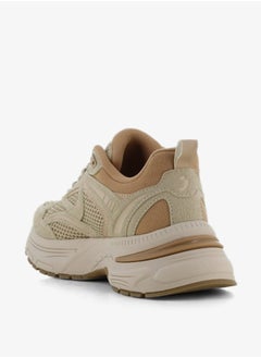 SJ Women's Panelled Lace-Up Low Ankle Sneakers  - Image 4