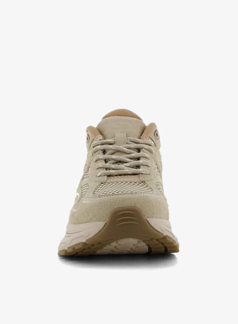 SJ Beige Women's Panelled Lace-Up Low Ankle Sneakers for Women | Best Price UAE