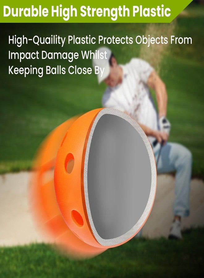 FINGER TEN Golf Practice Balls Plastic Colored Value 12/24/36 Pack, Limited Flight Sports Training Ball for Men Women, Indoor Outdoor Driving Range Backyard Use (Orange, 12 Pack) - Image 3