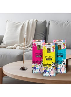 Zed Black Zed Black Evolve Bloom-Glow-Mist Incense Sticks Pack of 3 Agarbatti Stick Nature Inspired Fragrances for Pooja, Meditation, Refreshing Ambience  - Image 3