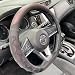 PINCTROT D Shaped 14515 Inch Steering Wheel Cover Great Grip with 3D Honeycomb AntiSlip Design Flat Bottom 14515 Inch Wine Red - Image 2